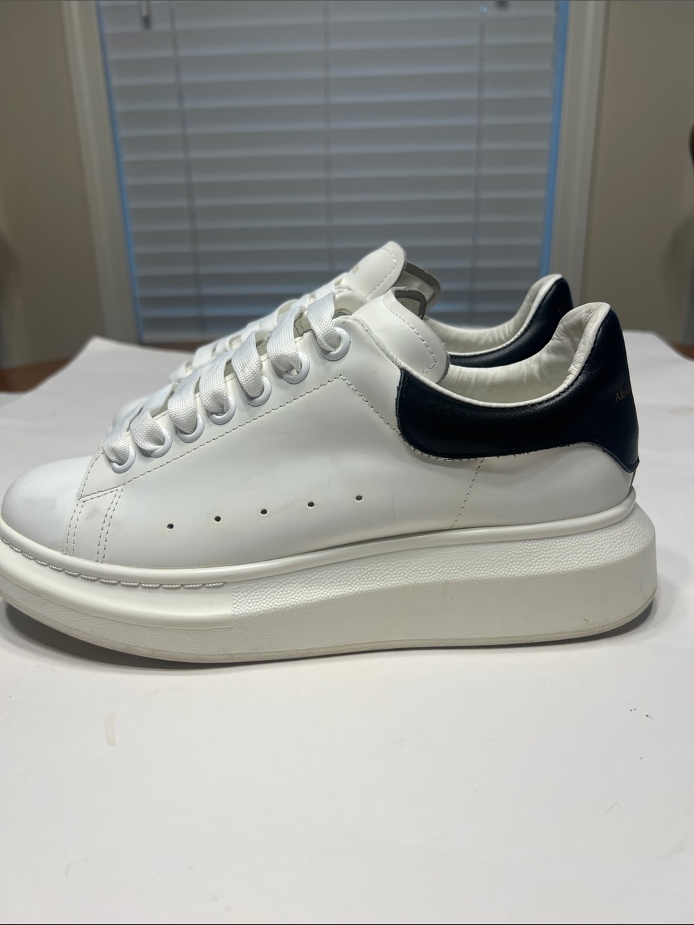 Alexander Mc Queen Clean White Platform Sneaker with Chunky Sole